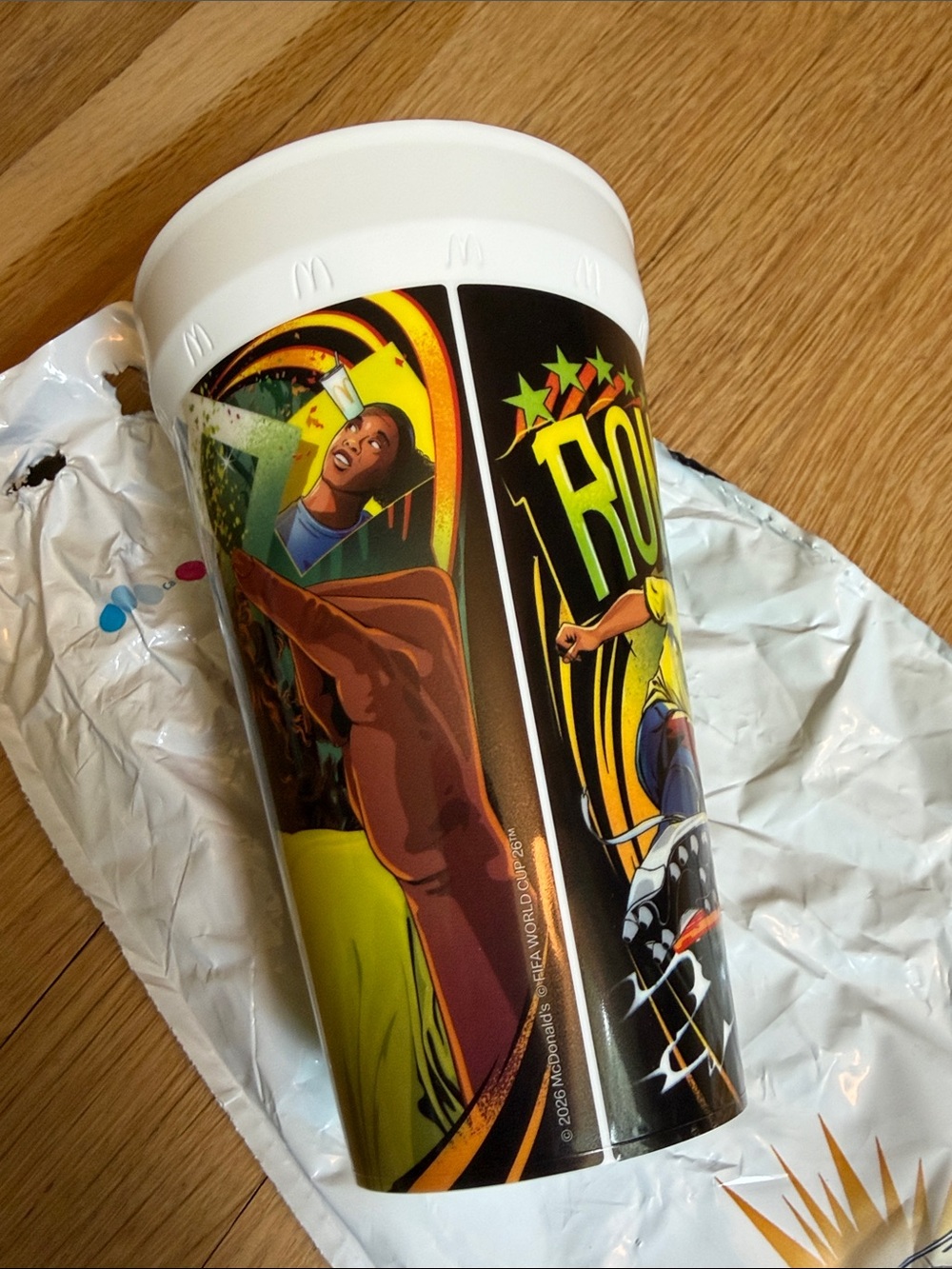 NWT FIFA World Cup Ronaldinho Brazil McDonald's Soccer Promo Cup and Bag 🇧🇷 - Picture 5 of 8